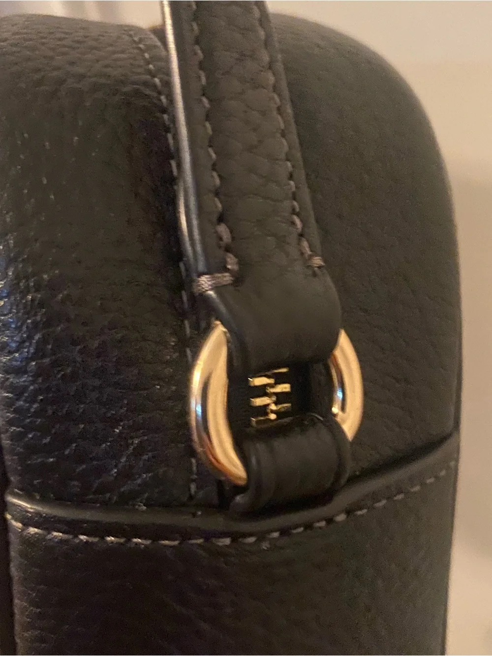 Coach black leather